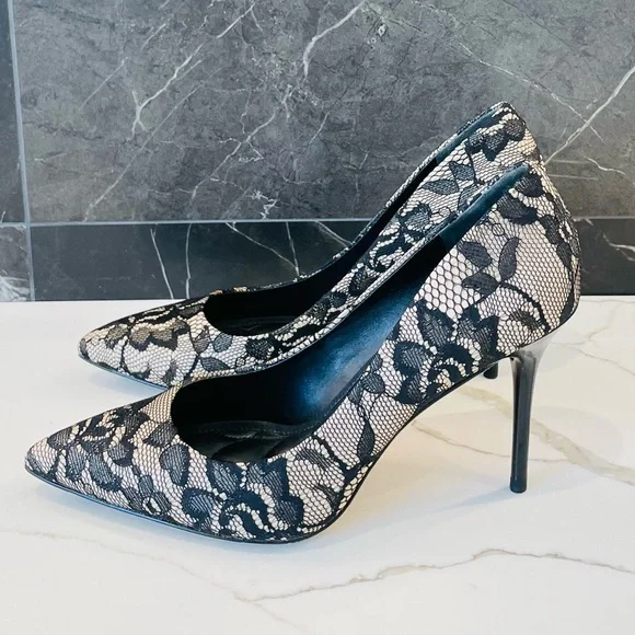 Brian Atwood Malika Lace Pumps - Picture 4 of 8